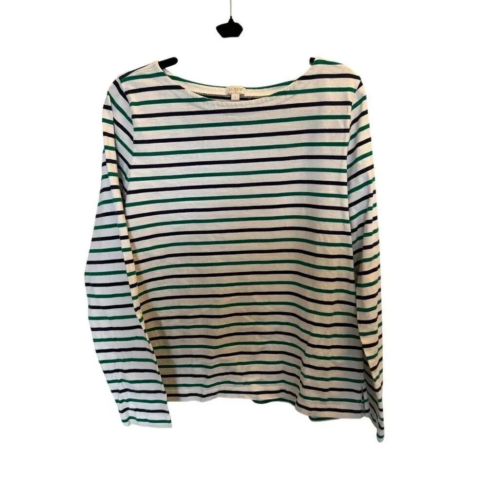 JCrew long sleeve striped shirt size large